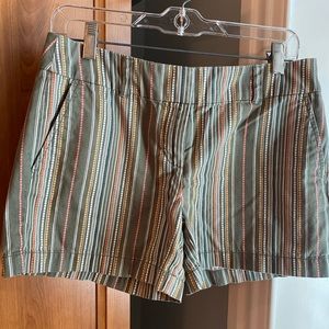Loft Striped 4” Shorts Size 4